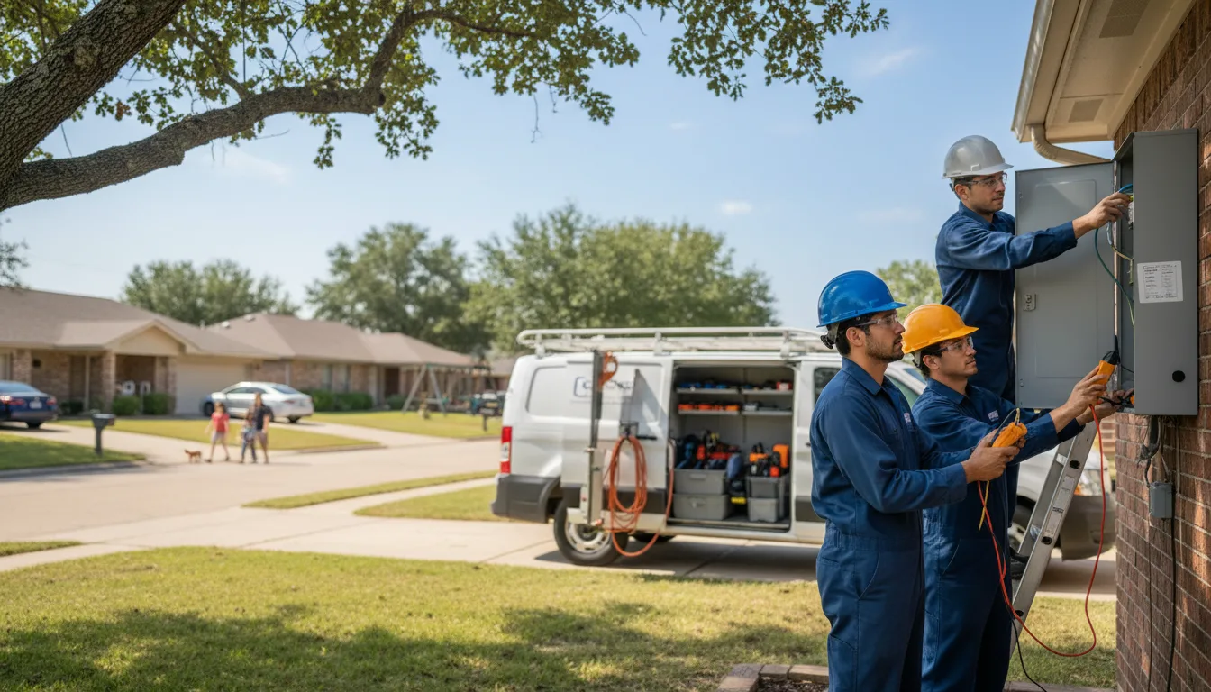 Certified electrician providing emergency electrical services in Washington, OK